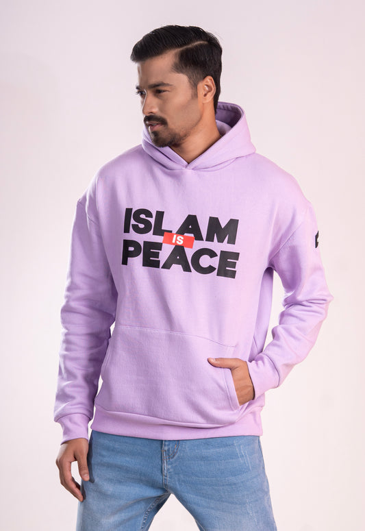 Levender “Islam Is Peace” Islamic Hoodie – Unisex
