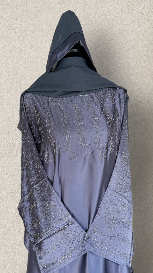 Lavender Breeze Butterfly Abaya