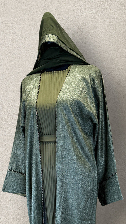 Aaliya Luxe Abaya – Green