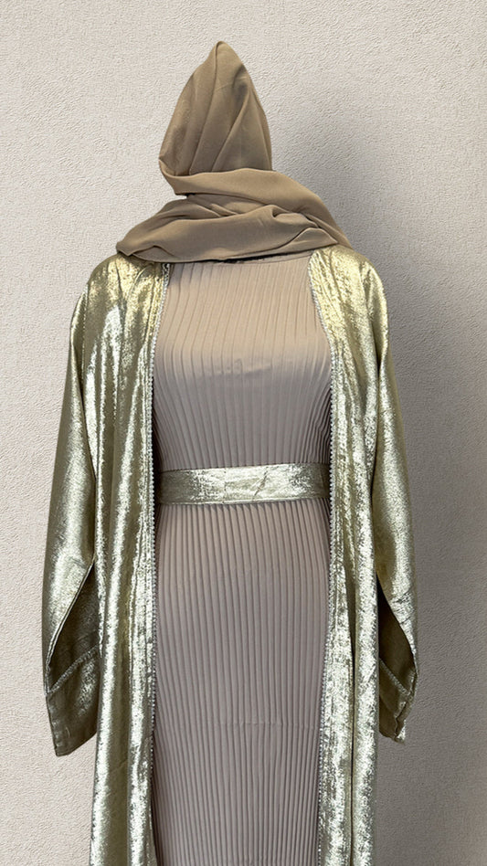 Golden Aura Abaya Set
