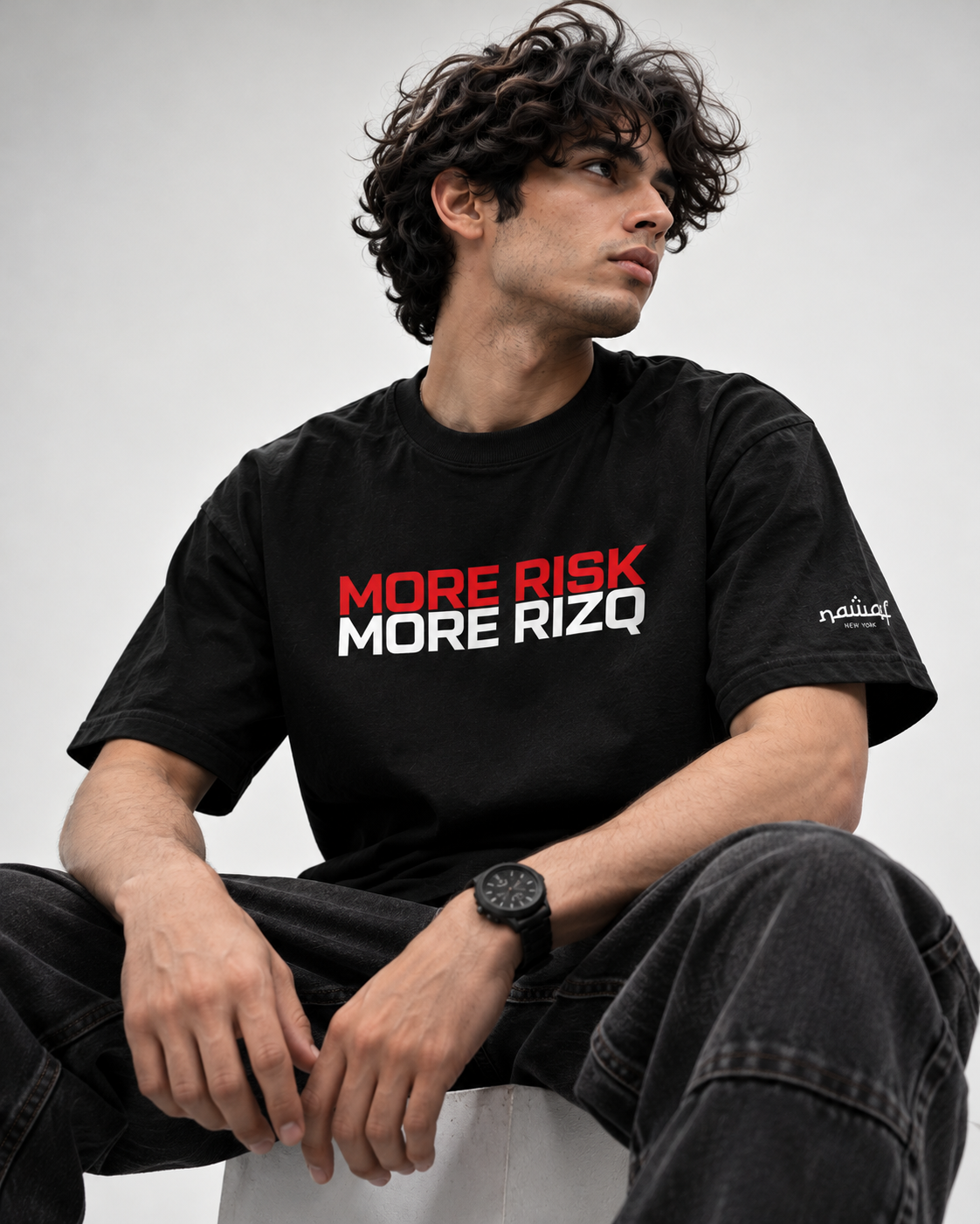 More Risk More RIzk Oversized Cotton T-Shirt