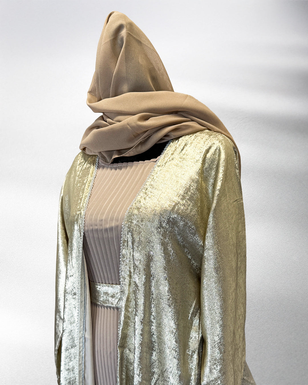 Golden Aura Abaya Set