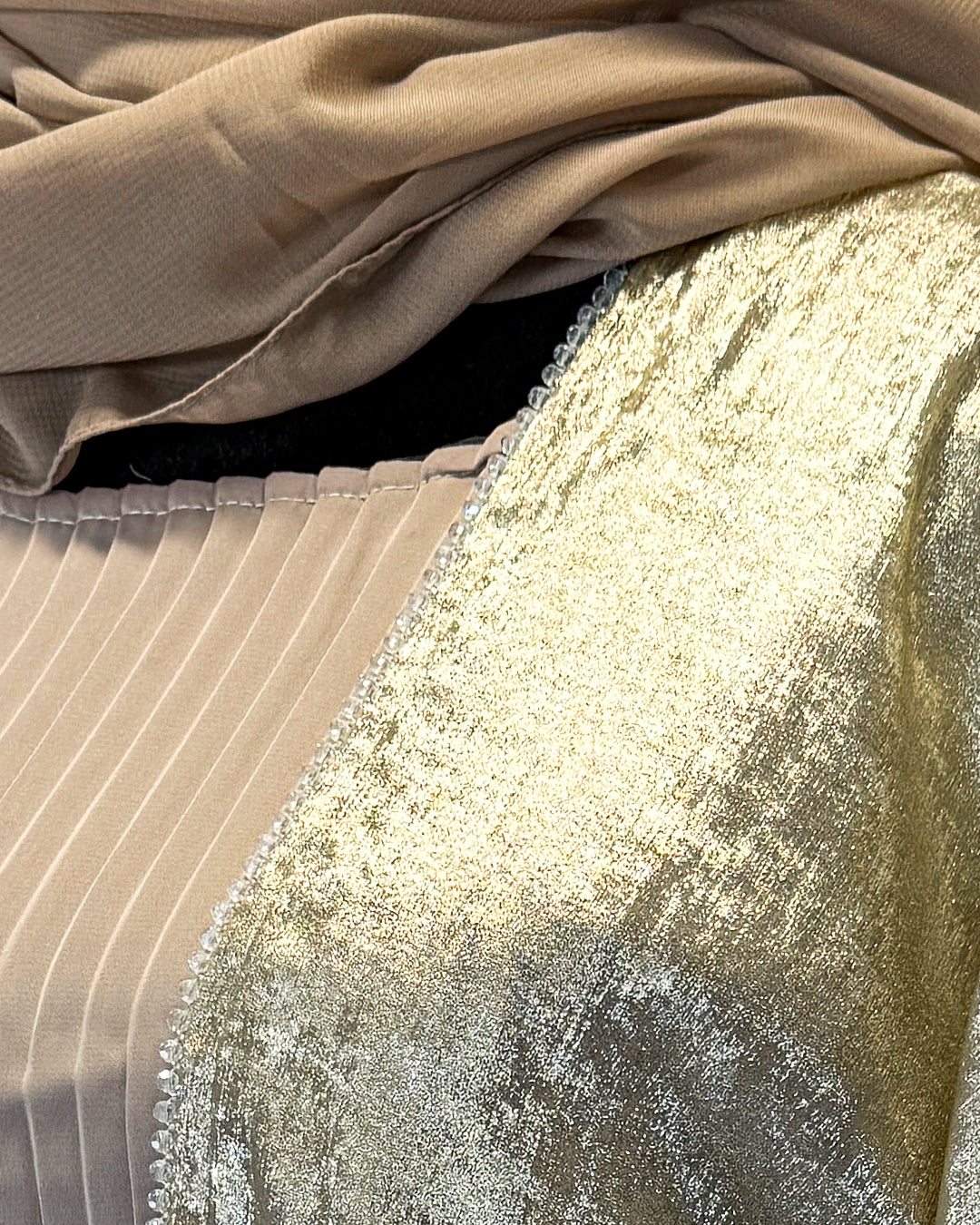 Golden Aura Abaya Set