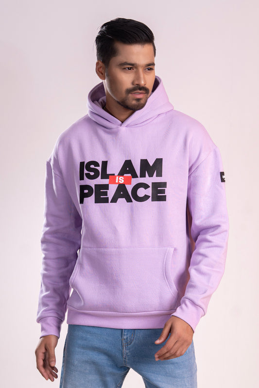 Levender “Islam Is Peace” Islamic Hoodie – Unisex