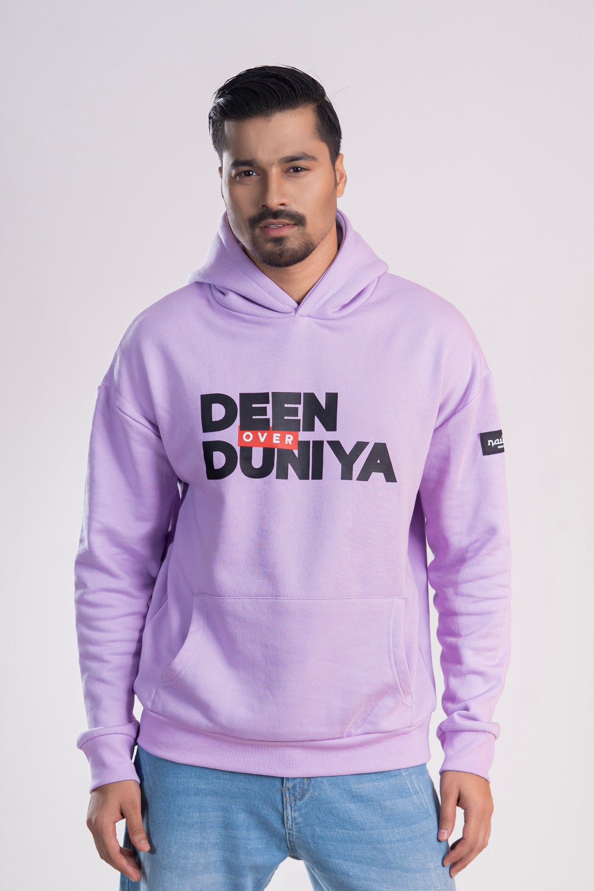 Lavender “Deen Over Duniya” Islamic Hoodie – Unisex
