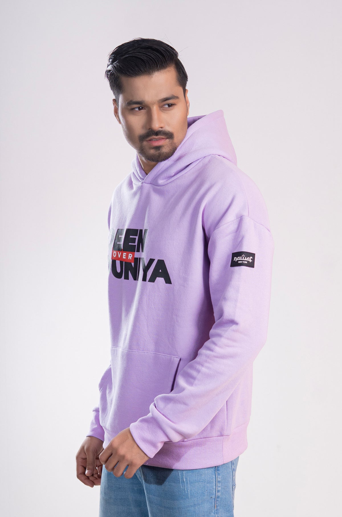 Lavender “Deen Over Duniya” Islamic Hoodie – Unisex