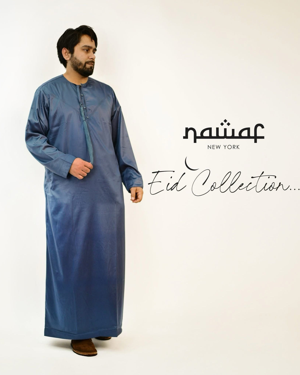 Emaar Thobe – Blue with Tassel