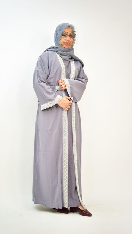 Double Lace Abaya – With Hijab & Inner